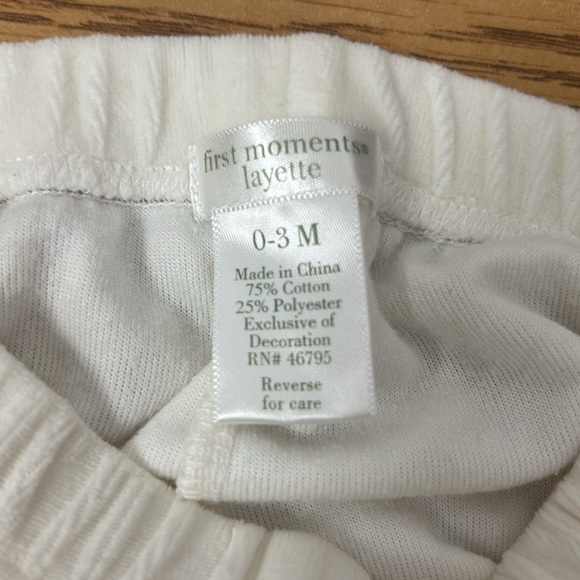 First Moments Layette Matching Set - Picture 8 of 9